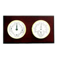 Tide Clock w/ Thermometer & Hygrometer - Mahogany